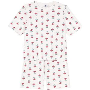 Petit Bateau Pyjacourt dames, wit Marshmallow/Multico, S, Marshmallow wit/meerkleurig