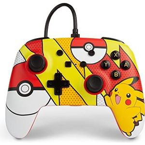 Manette filaire améliorée PowerA pour Nintendo Switch - Pokémon: Pikachu Pop Art