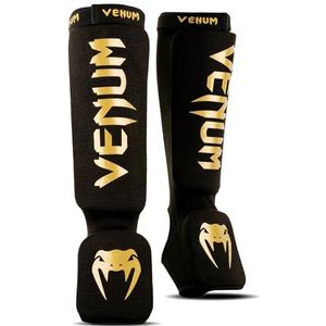 Venum Kontact Scheenbeschermers en voetbescherming, zwart/goud, XS