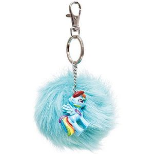 Joy Toy My Little Pony 95984 sleutelhanger met tas en 3D Rainbow Dash figuur, 7 cm