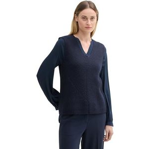 TOM TAILOR Pull pour femme, 10668 – Sky Captain Blue., XL