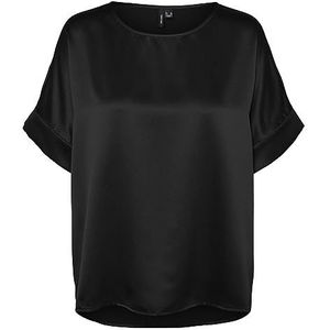 VERO MODA Top VMMERLE van Gerecycled Polyester Zwart