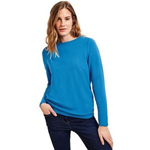 Cecil B319113 T-shirt met lange mouwen voor dames, Club Blauw