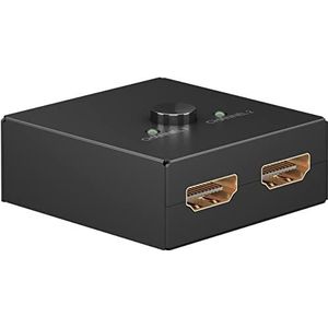 Goobay bi-directionele HDMI schakelaar 2 naar 1 / 1 naar 2 - HDMI1.4 (4K 30Hz) / zwart