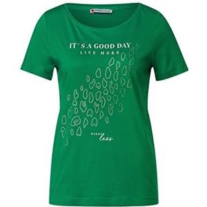 Street One Brisk Green T-shirt voor dames, korte mouwen, maat 38, Brisk Green