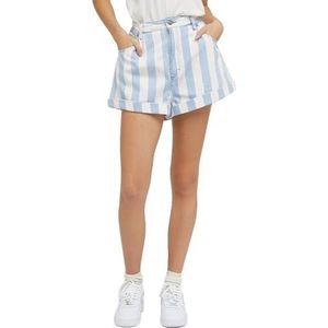 Lee Pleated Casual shorts voor dames, Mid Stripe