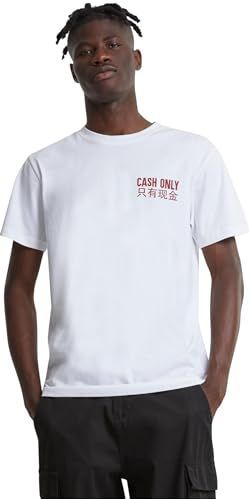 Mister Tee Cash Only T-shirt voor heren, Wit