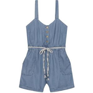 SPRINGFIELD Tencel korte bermuda jumpsuit voor dames, MEDIUM_BLUE