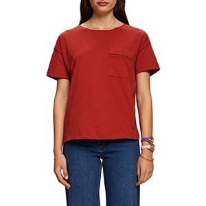 ESPRIT 043ee1k309 T-shirt dames, Terracotta