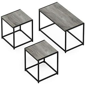 Furinno Camnus Woonkamer-tafelset, modern design, met salontafel en twee bijzettafels, 40 x 76,2 x 44,45 cm