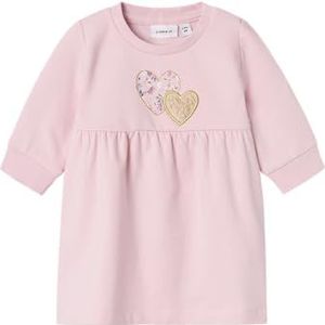 NAME IT Nbfsinda Ls Sweatshirt, jurk, bruin, sweatshirt, baby, meisjes, 1 stuk, Roze