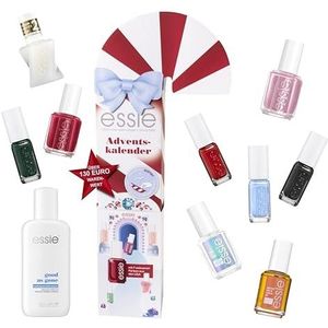 Essie Adventskalender 2023 (24 stuks) met nagellak en nagelverzorging, met 6 exclusieve Amerikaanse tinten, naadgel en expressie, 1 stuk