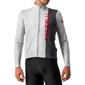 CASTELLI Traguard Jersey Fz borstvoedingstheem, Zilvergrijs/donkergrijs.