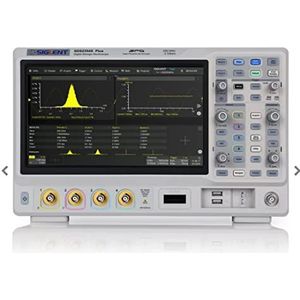 SIGLENT Serie SDS2000X Plus Digitale Fosfor Oscilloscoop, 4 kanalen, 100 MHz Bandbreedte, 200 Mpts Geheugendiepte, 10.1"" Monitor