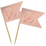 Folat 67825 Prickers Elegant Lush Blush, 25 jaar, 36 stuks