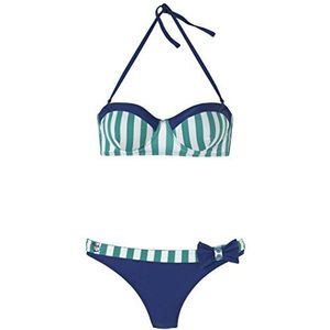 Beco Bikini met frame Sailors Romance, meerkleurig, blauw/groen