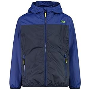 CMP Regenjas voor kinderen met vaste capuchon, 32 x 5804, regenjas, uniseks, kinderen, Blauw/Zwart