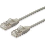 Equip 606112 kabel, rood, 0,25 m, Cat6a F/FTP (FFTP), beige