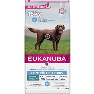 Eukanuba Daily Care Weight Control pour les grandes races – Nourriture pour chien à faible teneur en matières grasses pour le maintien du poids ou l'alimentation en surpoids 15 kg