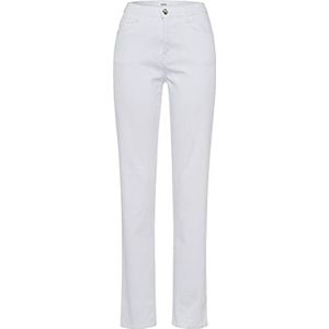 BRAX Mary broek voor dames, 5 zakken, satijn, katoen, wit (wit 99)