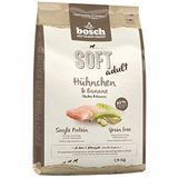 Bosch HPC Soft Kip & Banaan | Halfvochtige voering voor volwassen honden van alle rassen | Enkel proteïne | Korrelvrij | 1 x 2,5 kg