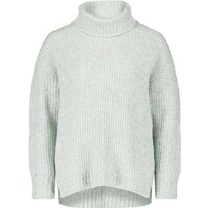 Cartoon Pull en tricot avec col tortue pour femme, Mélange vert clair, 38