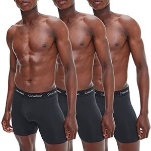 Calvin Klein Boxershorts Ajust (3 stuks) voor heren, zwart (Black Wb Xwb), M