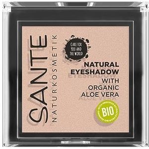 Sante Naturkosmetik Natural Eyeshadow 01 Pearly Oogschaduw, mat, biologisch extract, veganistisch, 1,8 g