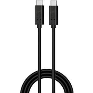 Ewent EC1045 USB type C kabel, snel opladen, 60 W vermogen, met 10 Gbps gegevenssynchronisatie en 4K videosignaal, universele compatibiliteit, 1 meter kabel