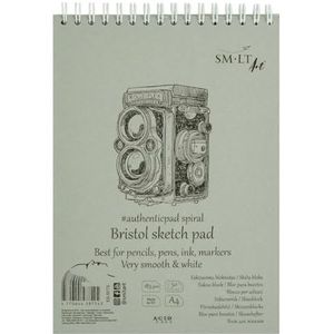 SM-LT Spiraalblok, tekening, Bristol, A4, 50 vellen, 185 g/m²