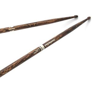 ProMark Drumsticks – Rebound 7A drumstokken – FireGrain – geen overmatige trillingen – gelakt oppervlak, eikelpunt, hickoryhout, 1 paar zwart