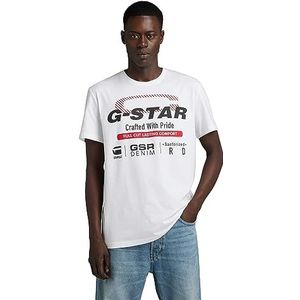 G-STAR RAW Old Skool Originals R T T-shirts voor heren, Wit D23714-336-110