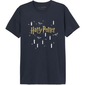 HARRY POTTER Mehapomts411 T-shirt voor heren, Marine.