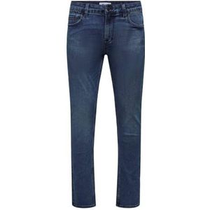 ONLY & SONS Onsloom Slim Blue Black 6454 Jeans Vd Heren Jeans, Blauw Zwart Denim