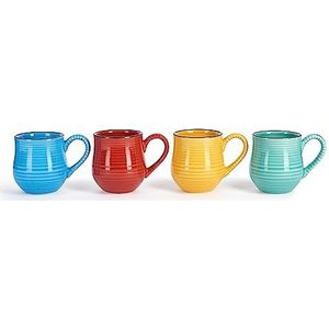 La Cafetiere La Cafetière Mysa Brights espressokopjes van keramiek, blauw, 4 stuks (LCBRESPRESS4PC)