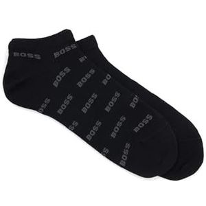BOSS 2P AS Allover CC Lot de 2 paires de chaussettes de marque pour homme Longueur cheville, Noir, 40 EU