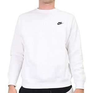 Nike Men's Long Sleeve Top M Nsw Club Crw Bb, White/Black, BV2662-100, XS