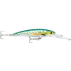 Rapala Visaas X-Rap Magnum-materiaal, groot, duikslabbetje, zee, zwemdiepte, 12 m/18 cm/97 g, gemaakt in Estland, Bonito, volwassenen, uniseks, Shark Mackerel, UV, 14