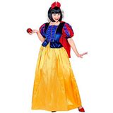 Widmann - Sprookjesprinses, kostuum jurk met rok, cape en strik voor haar, koningin en carnaval, themafeest