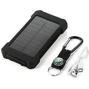 Externe zonne-batterij voor Oneplus 7 Plus Smartphone Tablet Charger Universal Power Bank 4000 mAh 2 USB-poorten