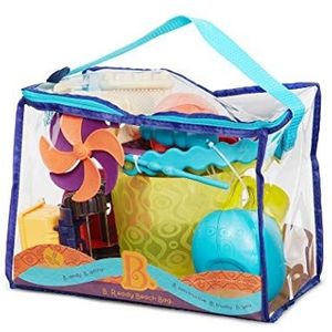 B. toys by Battat - B. Ready strandspeelgoedtas - strandtas met 11 grappig zandspeelgoed - kinderen vanaf 18 maanden