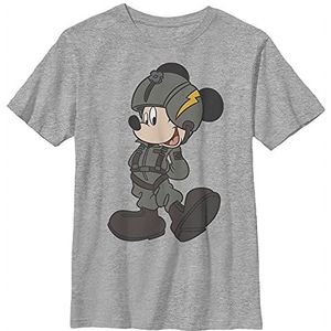 Disney Mickey Mouse Jet Pilot Outfit Boys T-shirt grijs gemêleerd Athletic XS, Athletic grijs gemêleerd