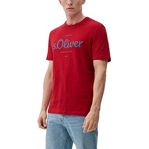 s.Oliver T-shirt met korte mouwen voor heren, Rood 31D1