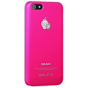 Ozaki OC537ST oCoat Fruit harde hoes voor iPhone 5, incl. displaybeschermfolie, aardbeikleur