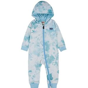 Levi's Kids Lvb Tie Dye Play All Day Babyrompertje voor jongens, hemelsblauw, Hemelsblauw