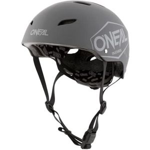 O'NEAL Enduro All Mountain MTB-helm, voor kinderen, ABS-schaal, magneetsluiting, Fidlock grote ventilatieopeningen, Dirt Lid Helmet Youth Plain, grijs, maat S