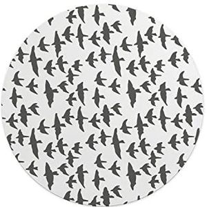 Questo Casa, Ronde muismat met antislip onderkant voor kantoor en thuis, diameter 22 cm