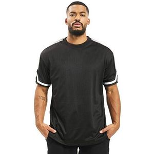 Urban Classics Oversize gestreept T-shirt voor heren, zwart (00007)