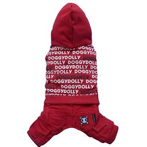 Doggy Dolly DRF013 hondenoverall, maat S, rood
