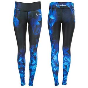 Functionele Colour Explosion AEL102 leggings met anti-slip effect, winshape slim stijl, fitness, vrije tijd, sport, yoga, training, Saphire
